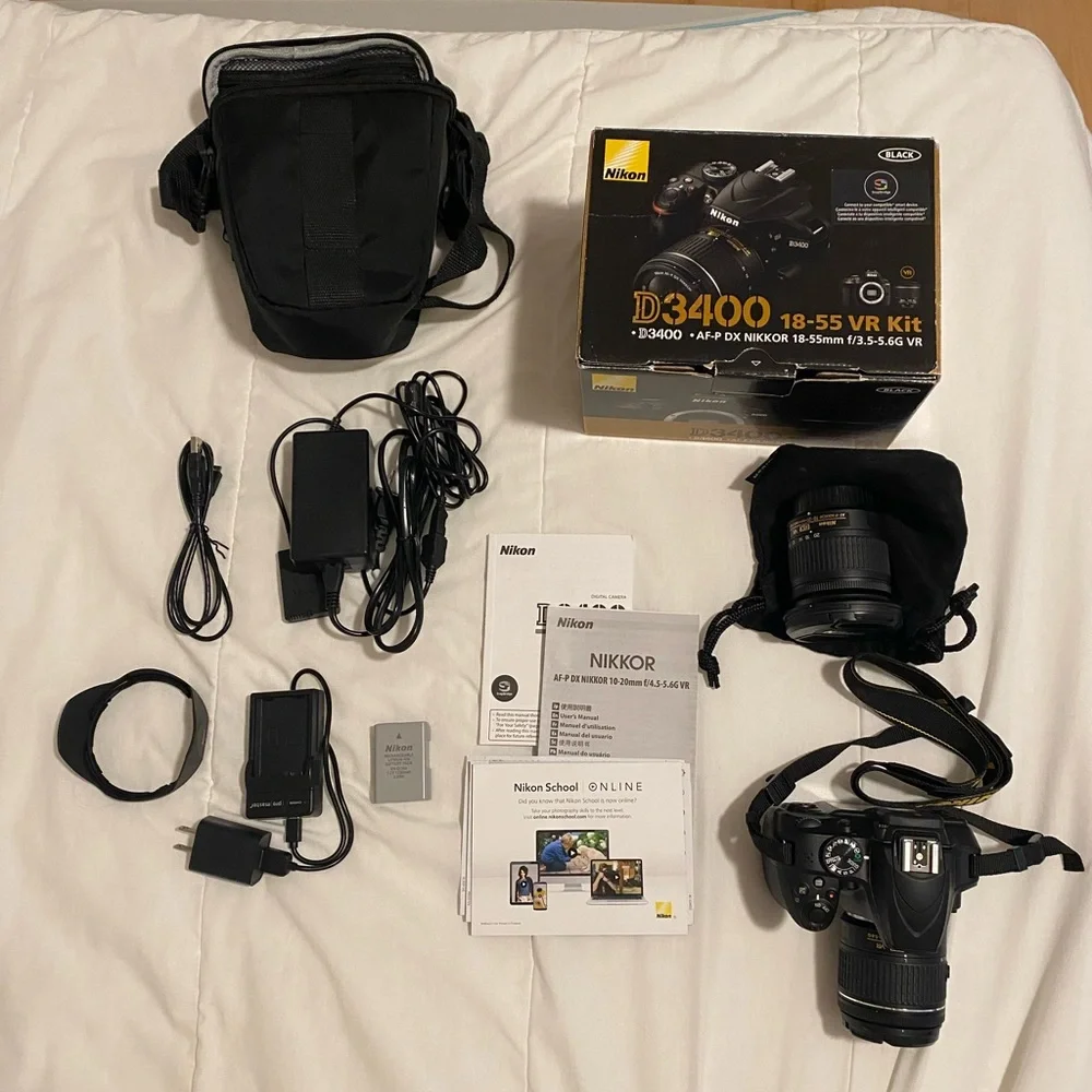 Nikon D3400 Black with 18-55mm Lens